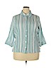Breckenridge Blue Long Sleeve Button-Down Shirt Size 2X - photo 1