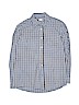 Ruum 100% Cotton Checkered-gingham Blue Long Sleeve Button-Down Shirt Size 14 - photo 1