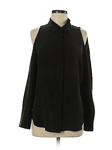 Equipment Long Sleeve Silk Top (view 1)
