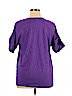 Cj Banks 100% Cotton Purple Short Sleeve T-Shirt Size 1X - photo 2