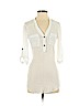 Iz Byer 100% Rayon White 3/4 Sleeve Blouse Size S - photo 1
