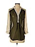 BCX 100% Polyester Green Long Sleeve Blouse Size S - photo 1