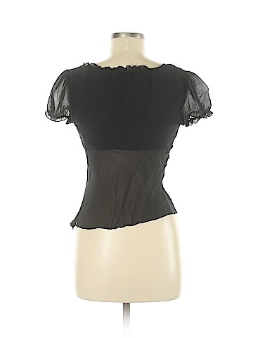 Express Short Sleeve Silk Top (view 2)