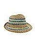 Unbranded 100% Paper Print Tan Fedora One size - photo 1