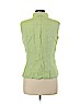 Doncaster 100% Linen Green Sleeveless Button-Down Shirt Size 10 - photo 2