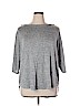 Kim & Cami Gray Pullover Sweater Size 2X - photo 1