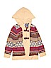 Flying Tomato 100% Acrylic Tan Cardigan Size 9 - 10 - photo 1
