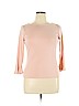 Lauren by Ralph Lauren 100% Cotton Pink 3/4 Sleeve Top Size XL - photo 1