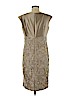 Lafayette 148 New York 100% Polyester Tan Cocktail Dress Size 6 - photo 2