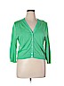 Lands' End 100% Supima Green Cardigan Size XL - photo 1