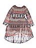 Truly Me 100% Polyester Print Gray Dress Size 8 - photo 2