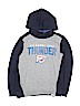 NBA 100% Polyester Graphic Color Block Gray Pullover Hoodie Size 10 - 12 - photo 1