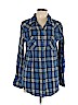 Forever 21 Blue Long Sleeve Button-Down Shirt Size L - photo 1