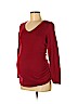 Liz Lange Maternity 100% Cotton Red Pullover Sweater Size S - photo 1