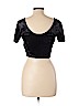 Forever 21 Black Short Sleeve Top Size L - photo 2