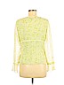 Ann Taylor 100% Polyester Green Long Sleeve Blouse Size M (petite) - photo 2