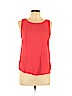 Lily White Red Sleeveless Blouse Size L - photo 1