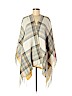 Aqua 100% Acrylic Plaid Tan Wrap One size - photo 1