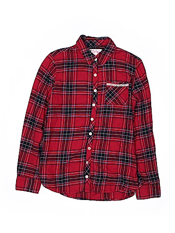 Justice Long Sleeve Button-Down Shirt (view 1)