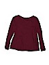 Justice Solid Burgundy Long Sleeve Top Size 12 - photo 2