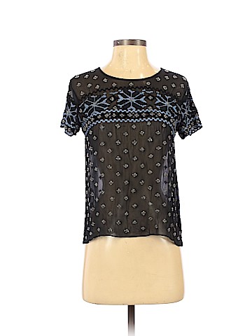 Gryphon New York Short Sleeve Silk Top (view 1)