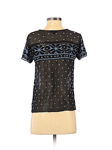 Gryphon New York Short Sleeve Silk Top (view 2)