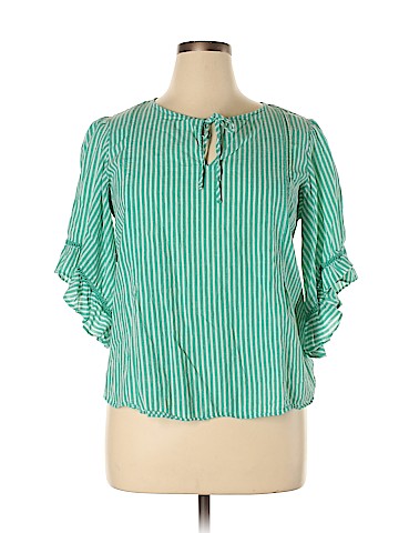 LC Lauren Conrad 3/4 Sleeve Blouse (view 1)
