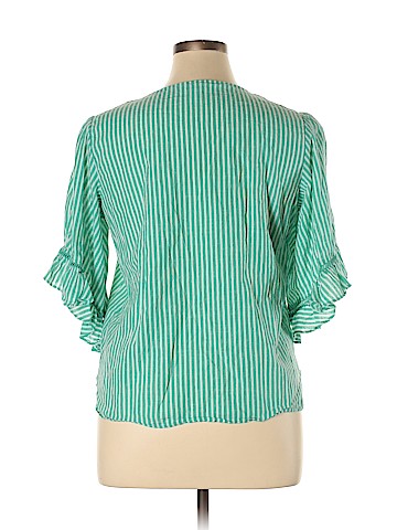 LC Lauren Conrad 3/4 Sleeve Blouse (view 2)