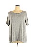 Old Navy 100% Cotton Gray Short Sleeve Top Size XL - photo 1