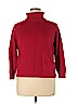 Karen Scott 100% Cotton Red Turtleneck Sweater Size XL (petite) - photo 1