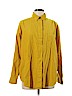 Forever 21 100% Cotton Yellow Long Sleeve Button-Down Shirt Size L - photo 1
