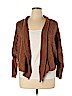 Pink Rose 100% Acrylic Brown Cardigan Size XL - photo 1