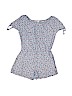 Gap Kids 100% Rayon Floral Blue Romper Size 8 - photo 1