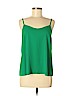 Topshop 100% Polyester Green Sleeveless Blouse Size 8 - photo 1