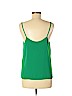Topshop 100% Polyester Green Sleeveless Blouse Size 8 - photo 2