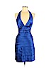BCBGMAXAZRIA 100% Polyester Blue Cocktail Dress Size 4 - photo 1