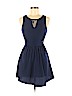 Lush 100% Polyester Blue Casual Dress Size XS - photo 1