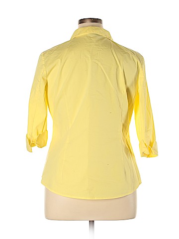 Worthington 3/4 Sleeve Button-Down Shirt (view 2)