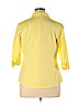 Worthington Yellow 3/4 Sleeve Button-Down Shirt Size XL - photo 2