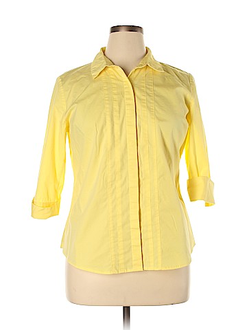 Worthington 3/4 Sleeve Button-Down Shirt (view 1)