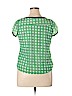 Worthington 100% Polyester Green Short Sleeve Blouse Size XL (petite) - photo 2