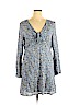 Xhilaration 100% Rayon Blue Casual Dress Size XXL - photo 1