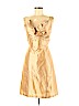 Lula Kate 100% Silk Gold Cocktail Dress Size 2 - photo 1
