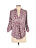 Lush 100% Polyester Purple 3/4 Sleeve Blouse Size S - photo 1