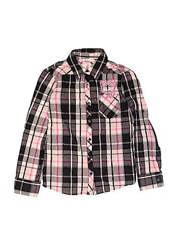 Justice Long Sleeve Button-Down Shirt (view 1)