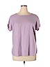 7th Avenue Design Studio New York & Company Purple Short Sleeve Blouse Size XL - photo 1