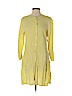 Eileen Fisher 100% Linen Yellow Long Sleeve Button-Down Shirt Size S - photo 1