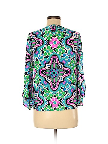 Alice & Trixie Long Sleeve Silk Top (view 2)