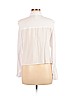 H&M 100% Viscose White Long Sleeve Button-Down Shirt Size 6 - photo 2