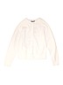 Lands' End 100% Cotton White Cardigan Size 12 - 13 - photo 1